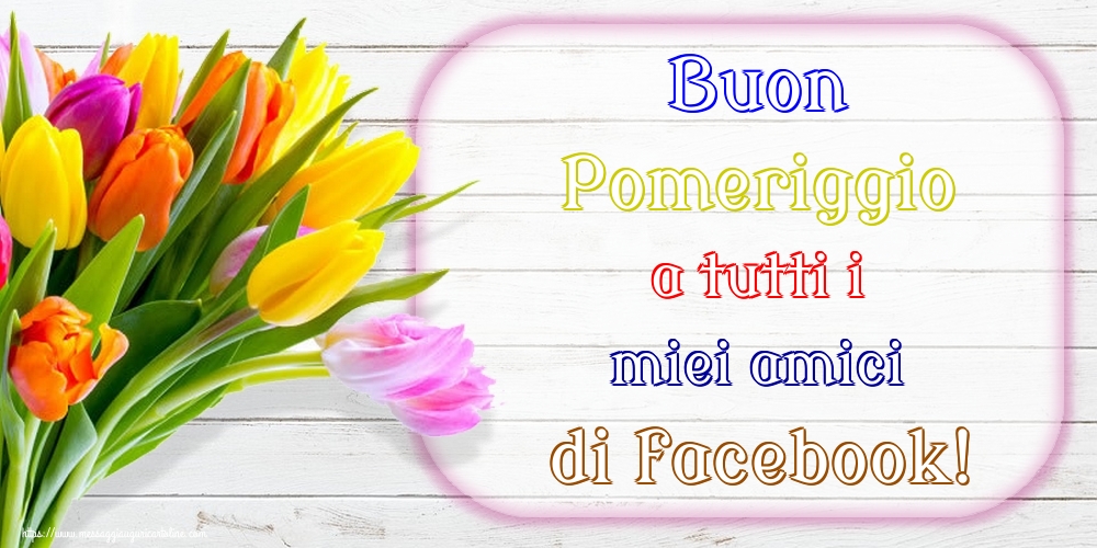 Buon Pomeriggio a tutti i miei amici di facebook!