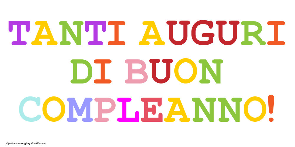 Tanti auguri di Buon Compleanno!