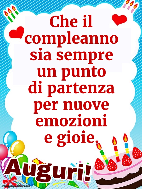 Cartoline di compleanno - Auguri! - messaggiauguricartoline.com