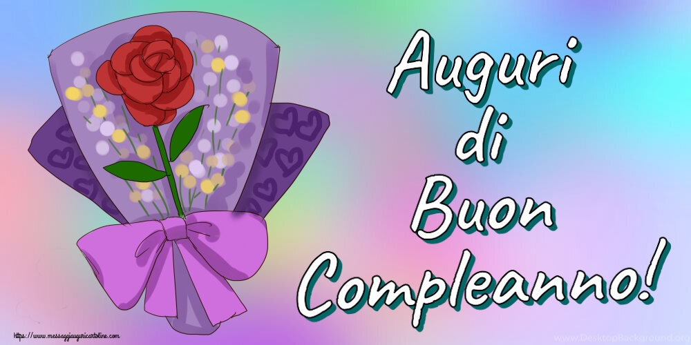 Compleanno Auguri di Buon Compleanno! ~ pittura con un fiore