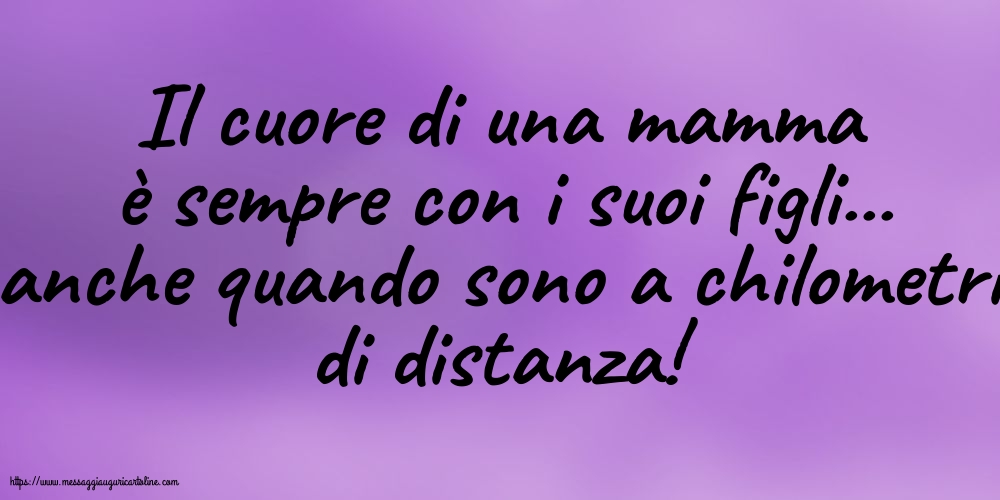 Famiglia Il cuore di una mamma