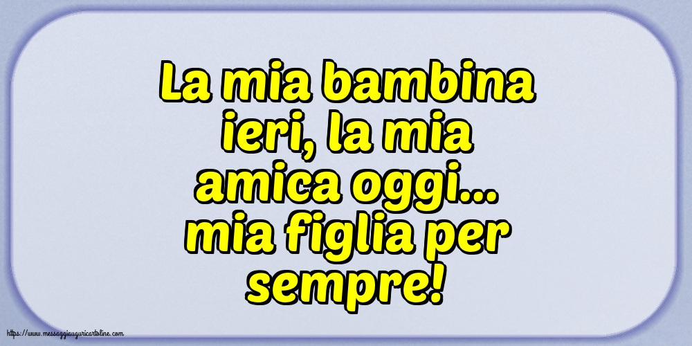 Famiglia La mia bambina ieri,