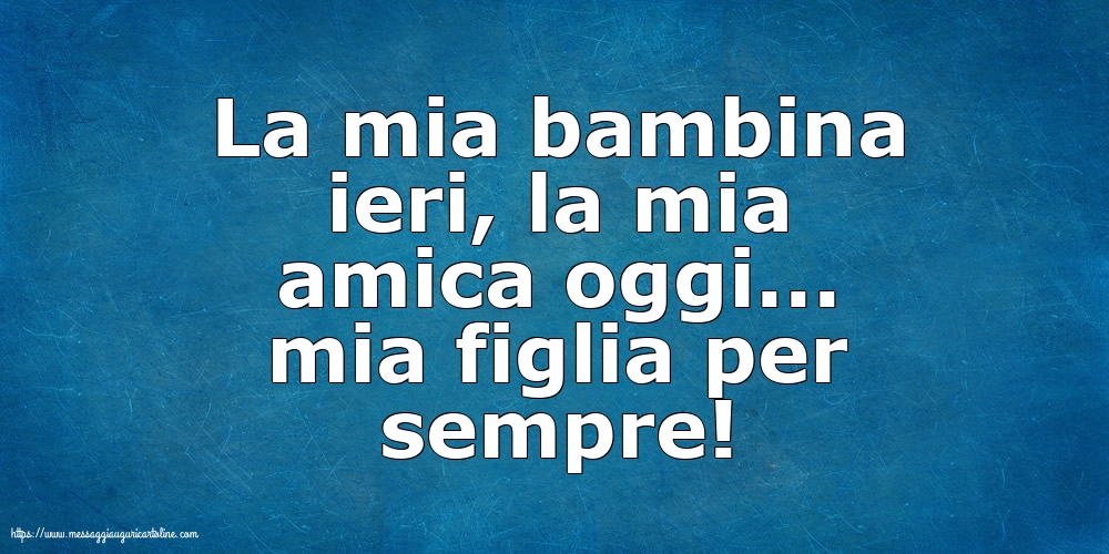 Famiglia La mia bambina ieri,