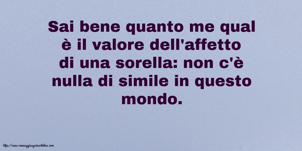 Famiglia Il valore dell'affetto di una sorella