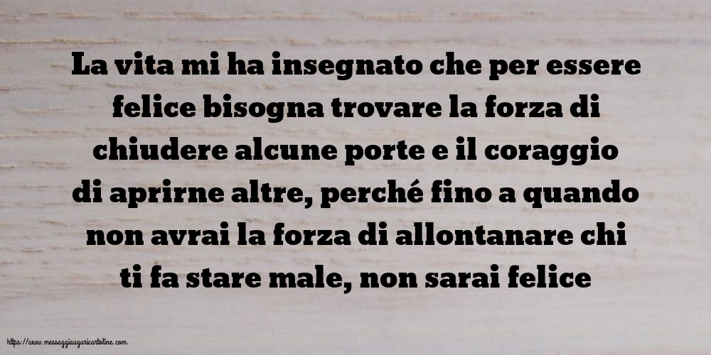 Famiglia La vita mi ha insegnato