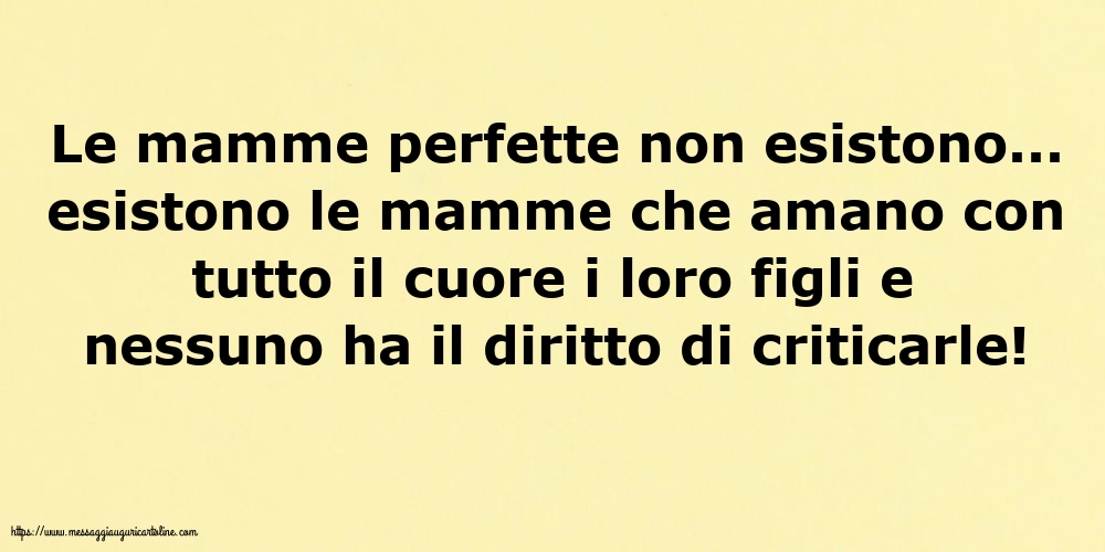 Famiglia Le mamme perfette non esistono