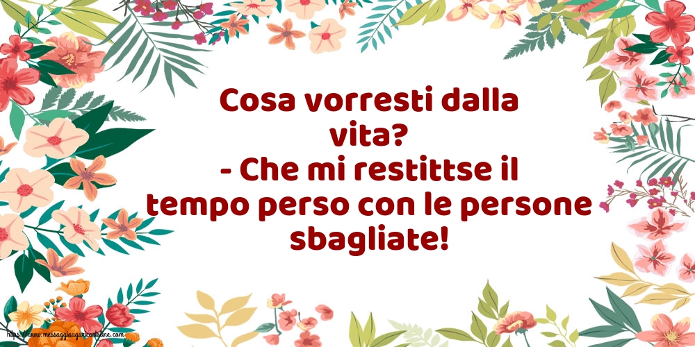 Famiglia Cosa vorresti dalla vita?