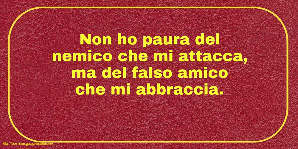 Famiglia Non ho paura del nemico che mi attacca