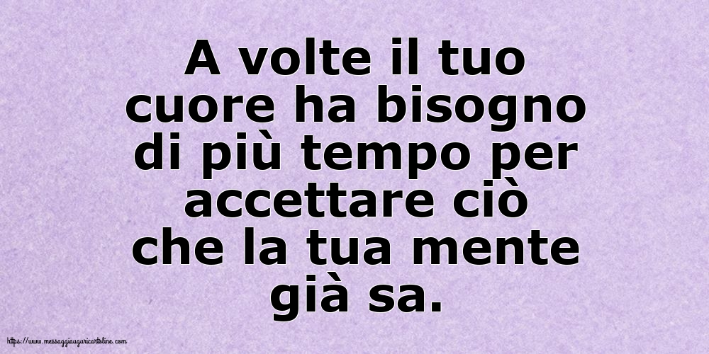 Famiglia A volte il tuo cuore ha bisogno di più tempo