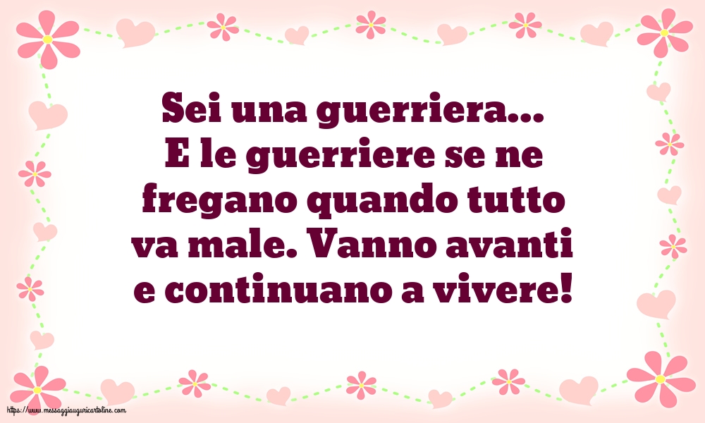 Famiglia Sei una guerriera