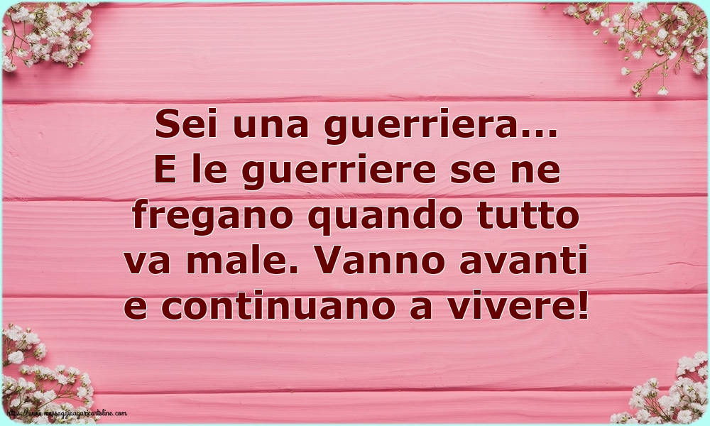 Famiglia Sei una guerriera