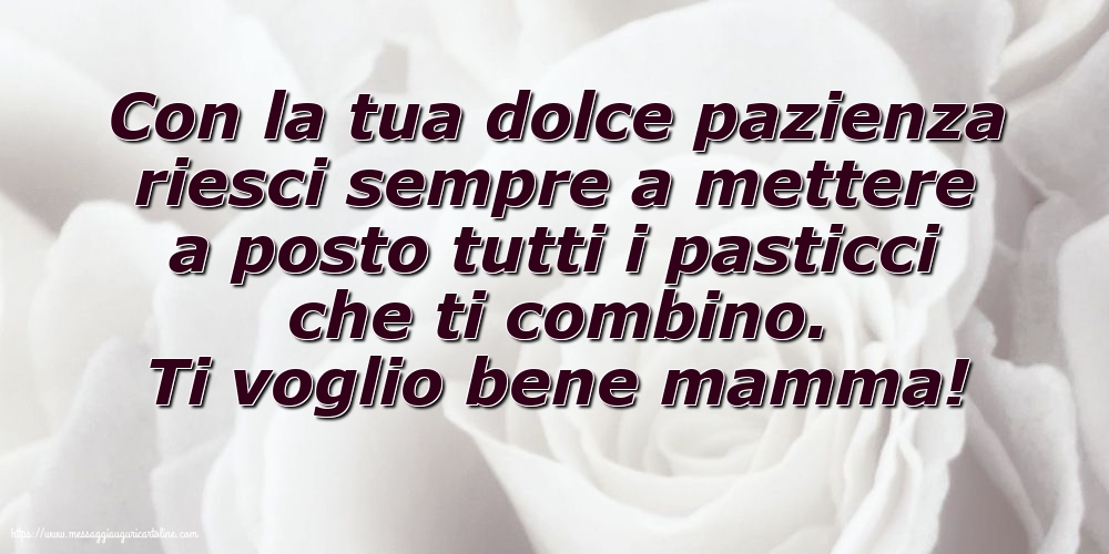 Famiglia Ti voglio bene mamma!