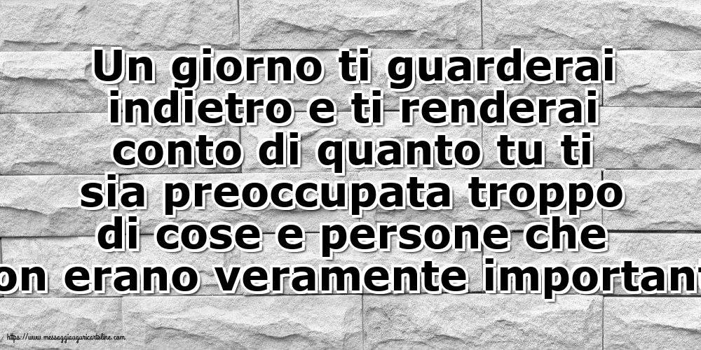 Famiglia Un giorno ti guarderai indietro