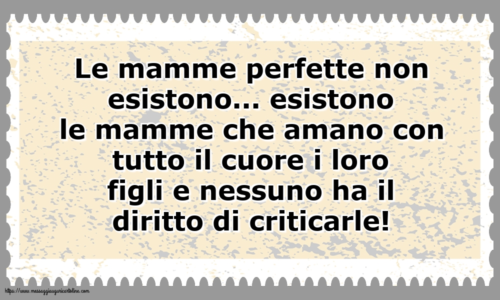 Famiglia Le mamme perfette non esistono
