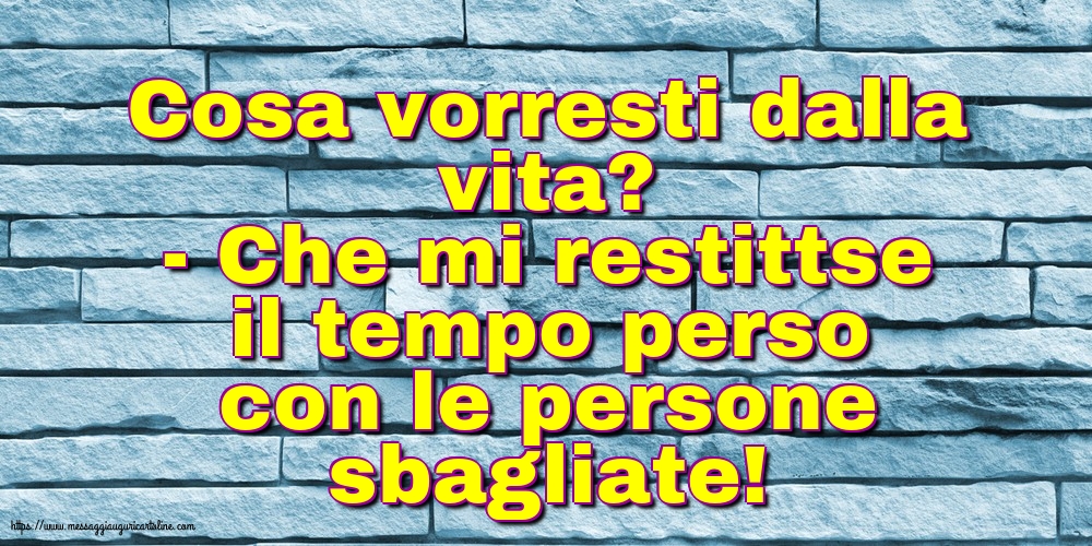 Famiglia Cosa vorresti dalla vita?