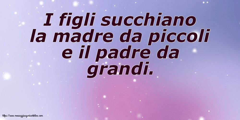 Famiglia I figli succhiano la madre da piccoli