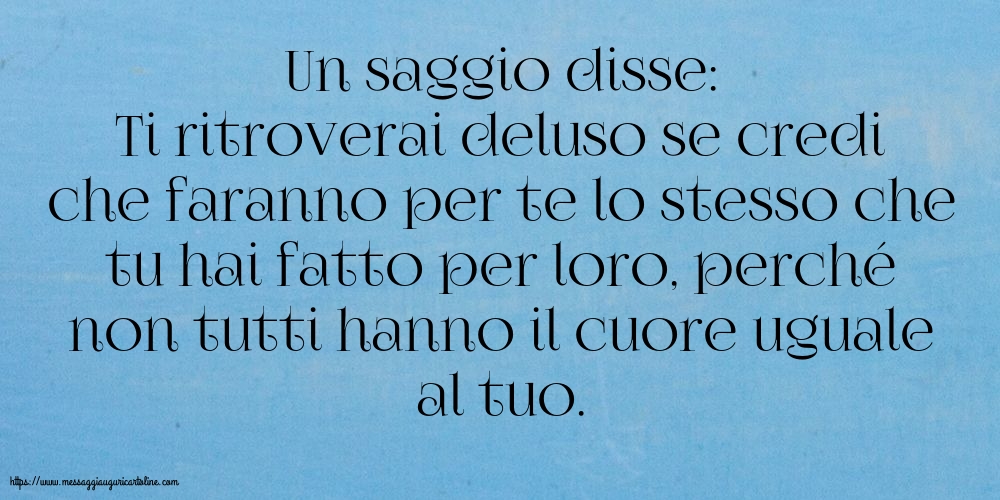 Famiglia Un saggio disse: