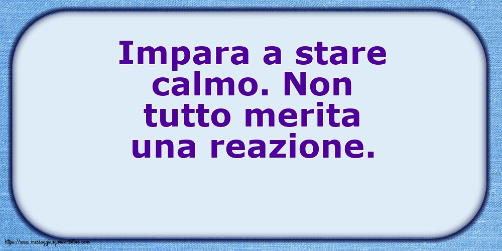 Famiglia Impara a stare calmo