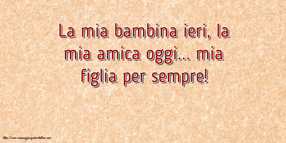 Famiglia La mia bambina ieri,