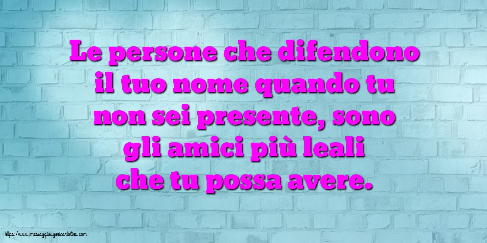 Famiglia Le persone che difendono il tuo nome quando tu non sei presente