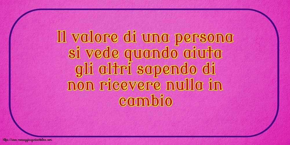 Famiglia Il valore di una persona