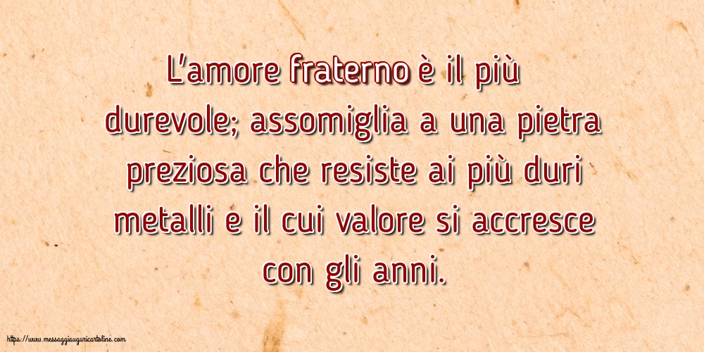 Famiglia L'amore fraterno