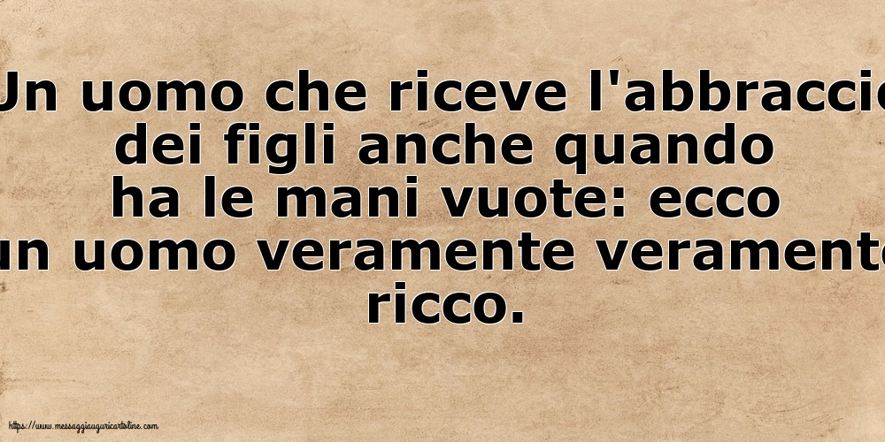 Famiglia In uomo veramente veramente ricco