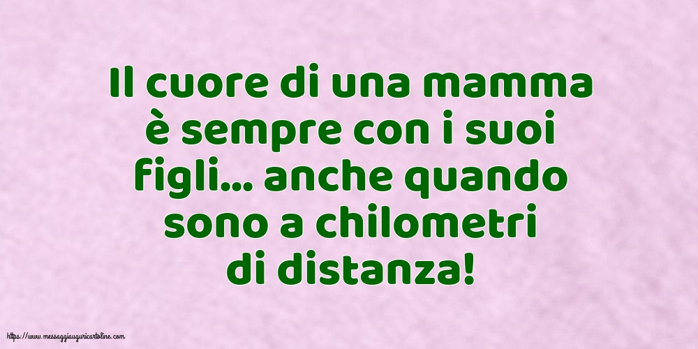 Famiglia Il cuore di una mamma