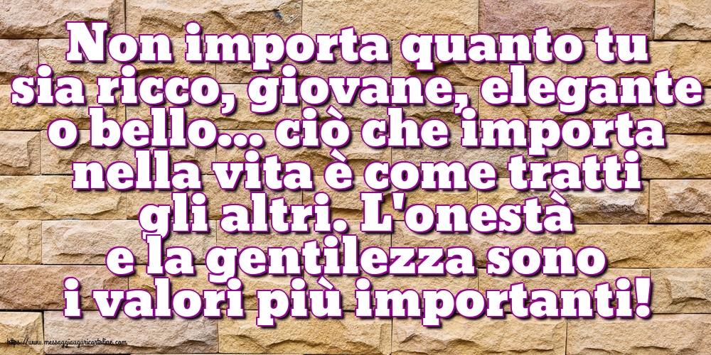 Famiglia Non importa quanto tu sia ricco