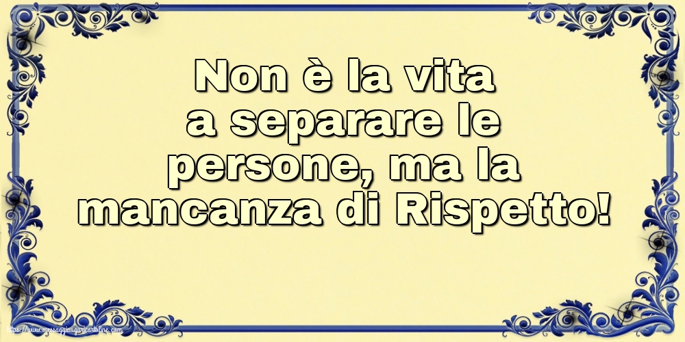 Famiglia Non è la vita a separare le persone
