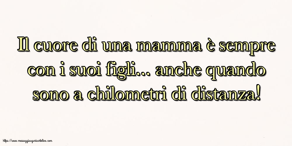 Famiglia Il cuore di una mamma