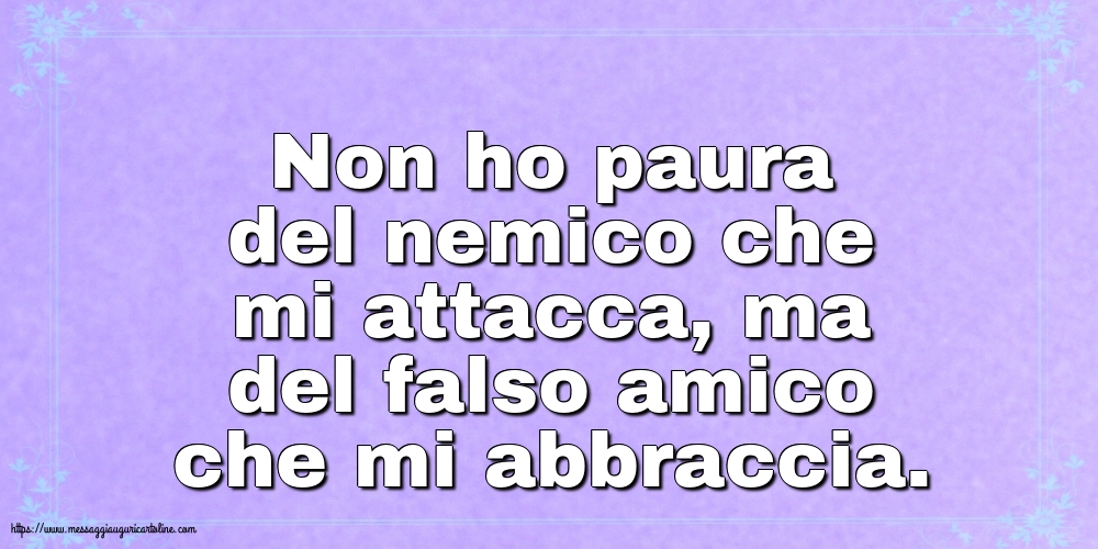 Famiglia Non ho paura del nemico che mi attacca