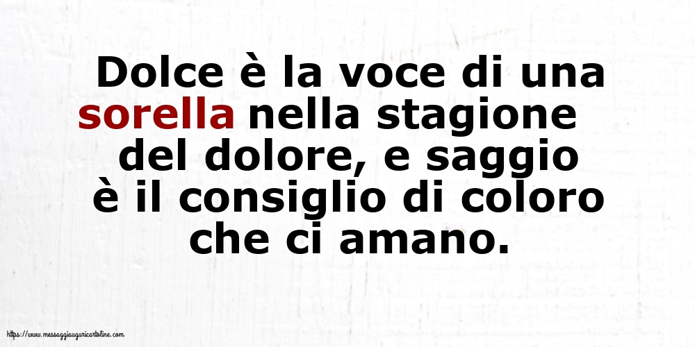 Famiglia Dolce è la voce di una sorella nella stagione del dolore