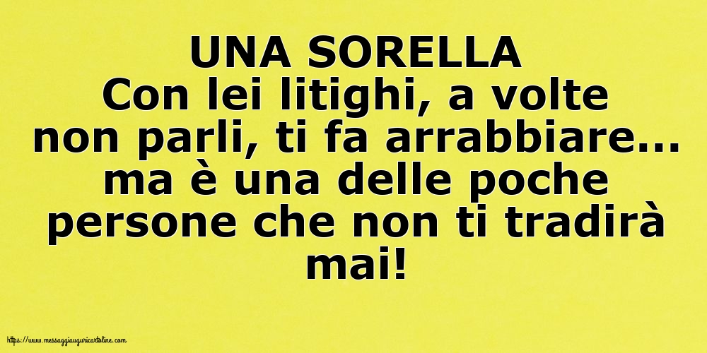 Famiglia UNA SORELLA