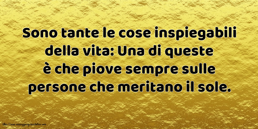 Famiglia Sono tante le cose inspiegabili della vita