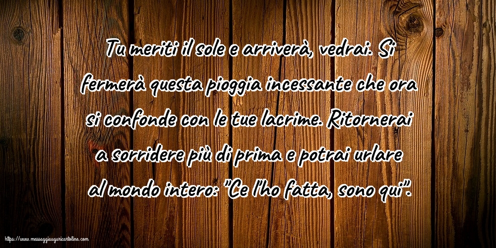 Famiglia Tu meriti il sole e arriverà