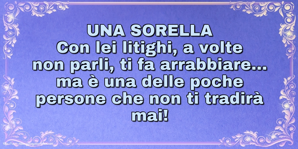 Famiglia UNA SORELLA