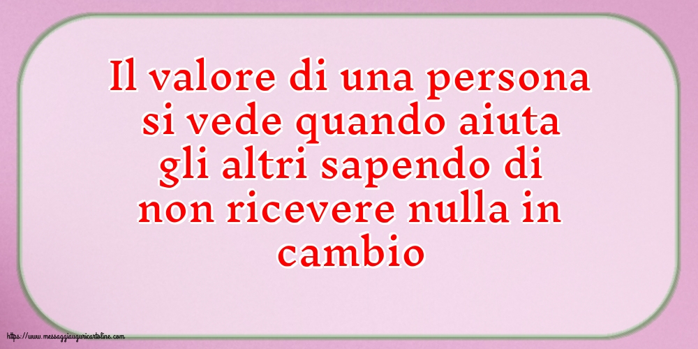 Famiglia Il valore di una persona