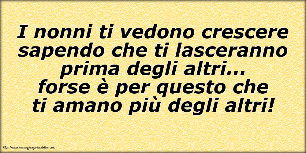 Famiglia I nonni ti vedono crescere