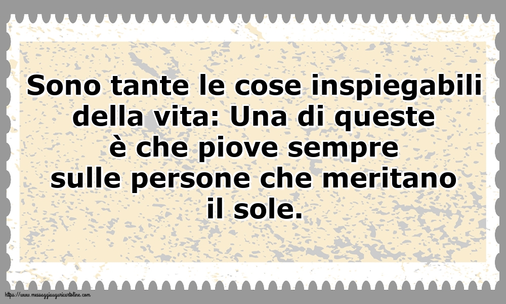 Famiglia Sono tante le cose inspiegabili della vita