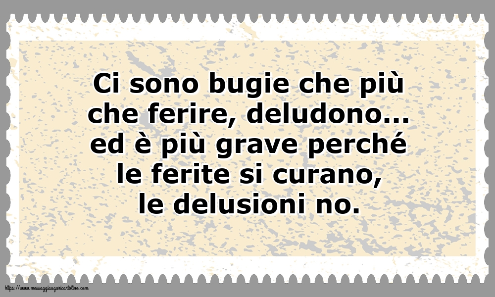 Famiglia Ci sono bugie che più che ferire, deludono
