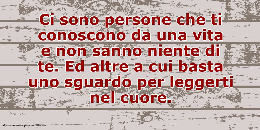 Famiglia Ci sono persone che ti conoscono