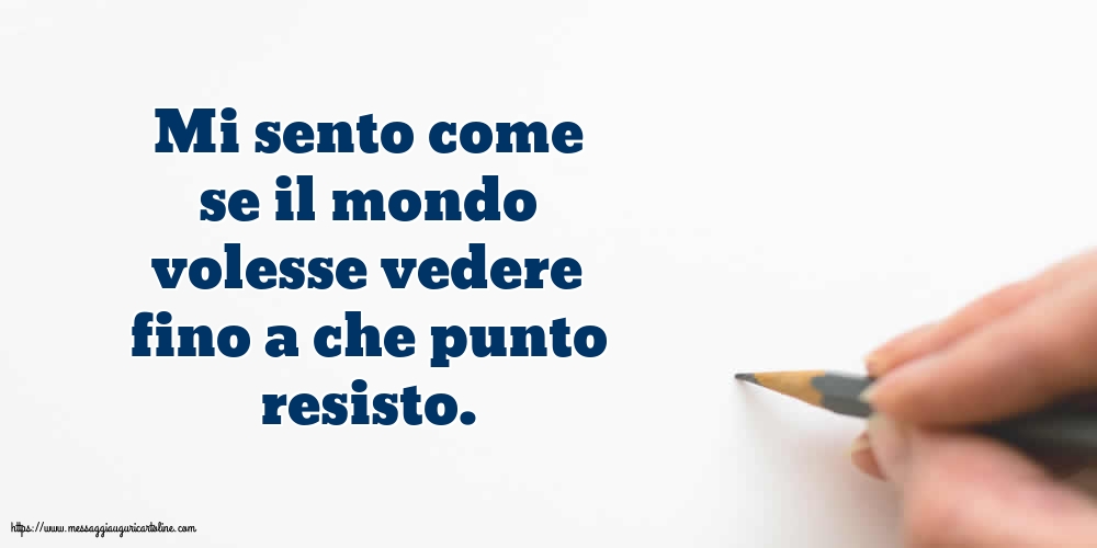 Famiglia Mi sento come se il mondo volesse vedere