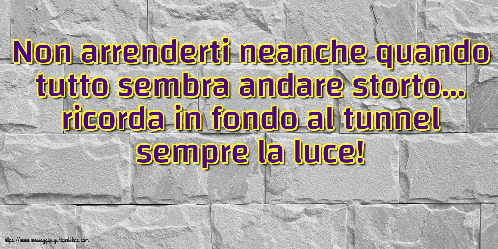 Famiglia Non arrenderti neanche quando tutto sembra andare storto...