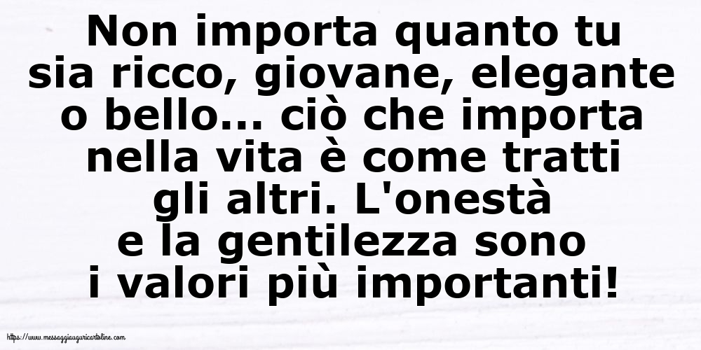 Famiglia Non importa quanto tu sia ricco