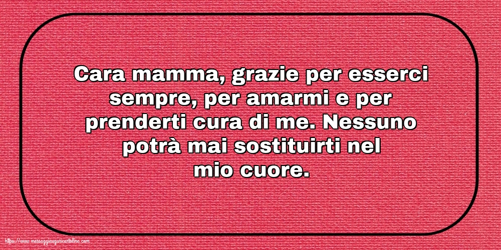 Famiglia Nessuno potrà mai sostituirti nel mio cuore