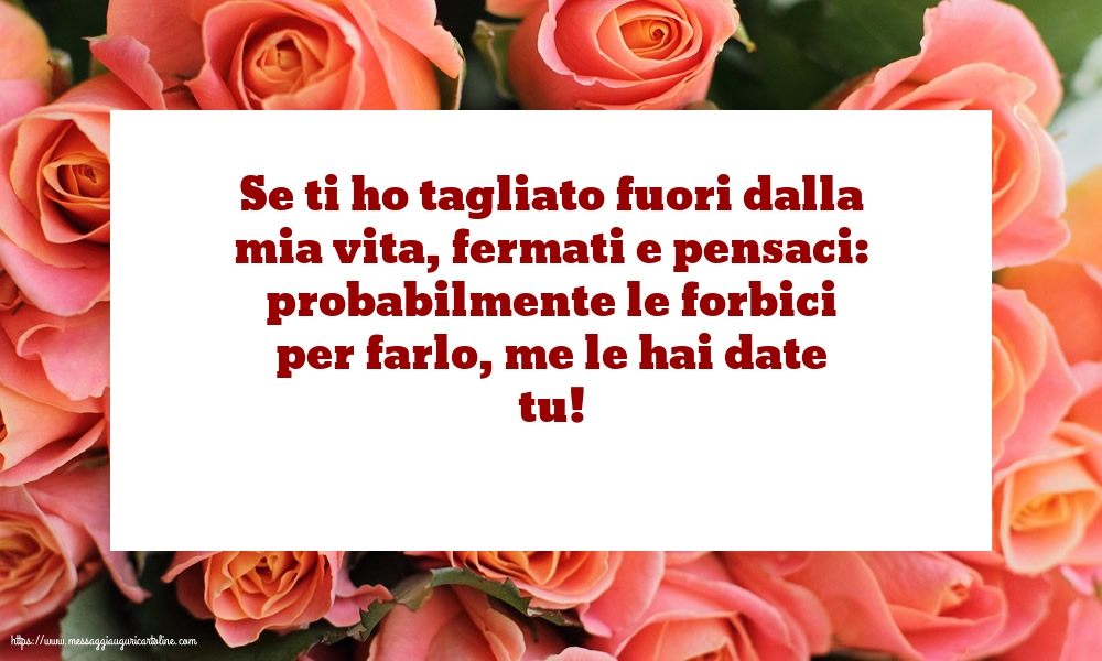 Famiglia Se ti ho tagliato fuori dalla mia vita