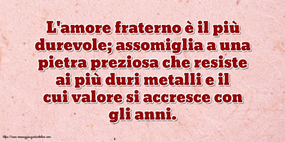 Famiglia L'amore fraterno