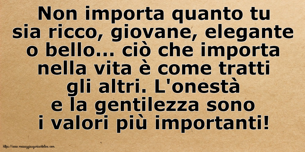 Famiglia Non importa quanto tu sia ricco