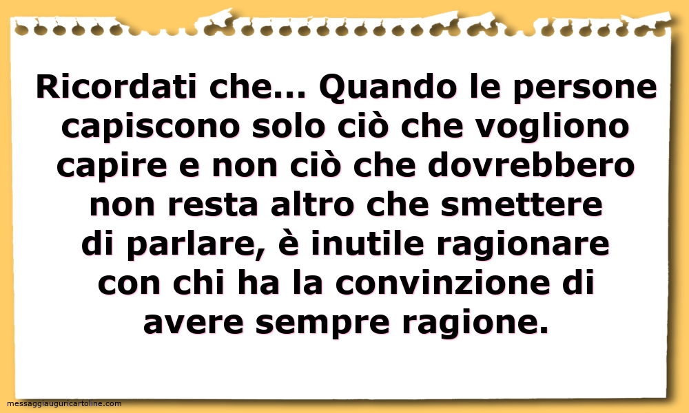 Cartoline sulla Famiglia - Ricordati che... - messaggiauguricartoline.com